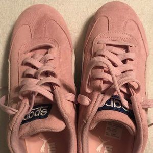 Womens PUMA SPEED CAT PINK suede size 7
